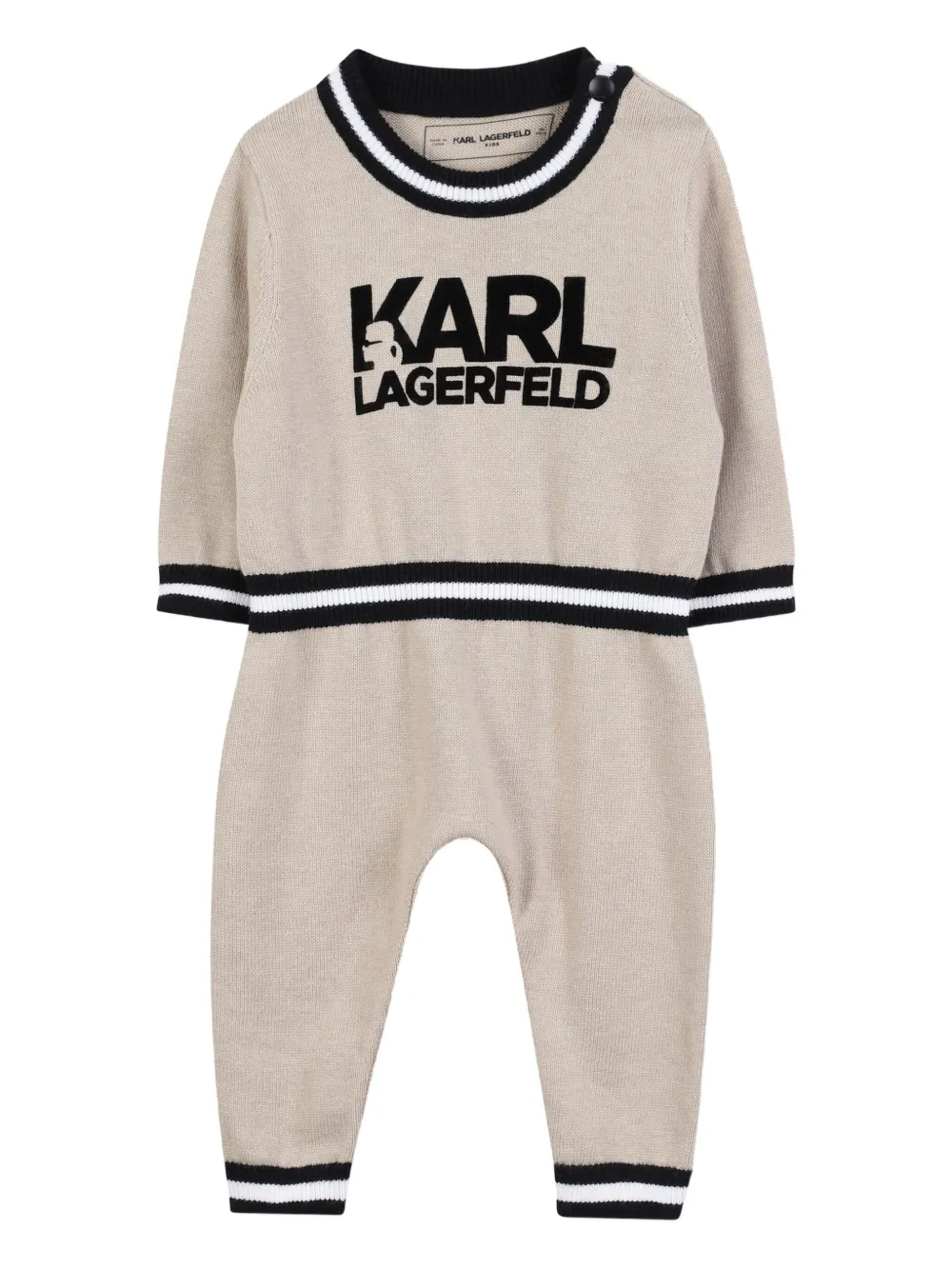 

Ромпер с логотипом KARL LAGERFELD KIDS, нейтральный