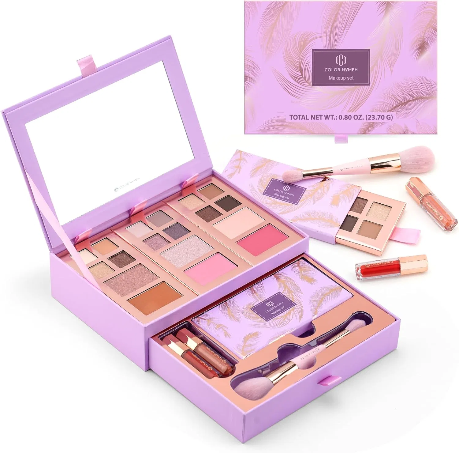 Набор косметики Complete Makeup Kit Color Nymph Фиолетовый