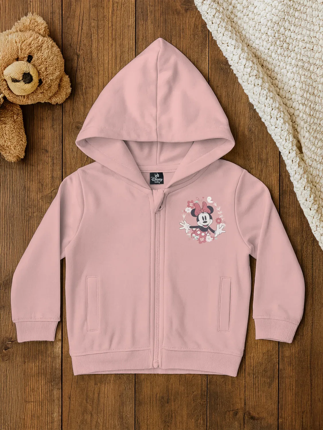 Свитшот с принтом Minnie Mouse, Disney, розовый — фото 2