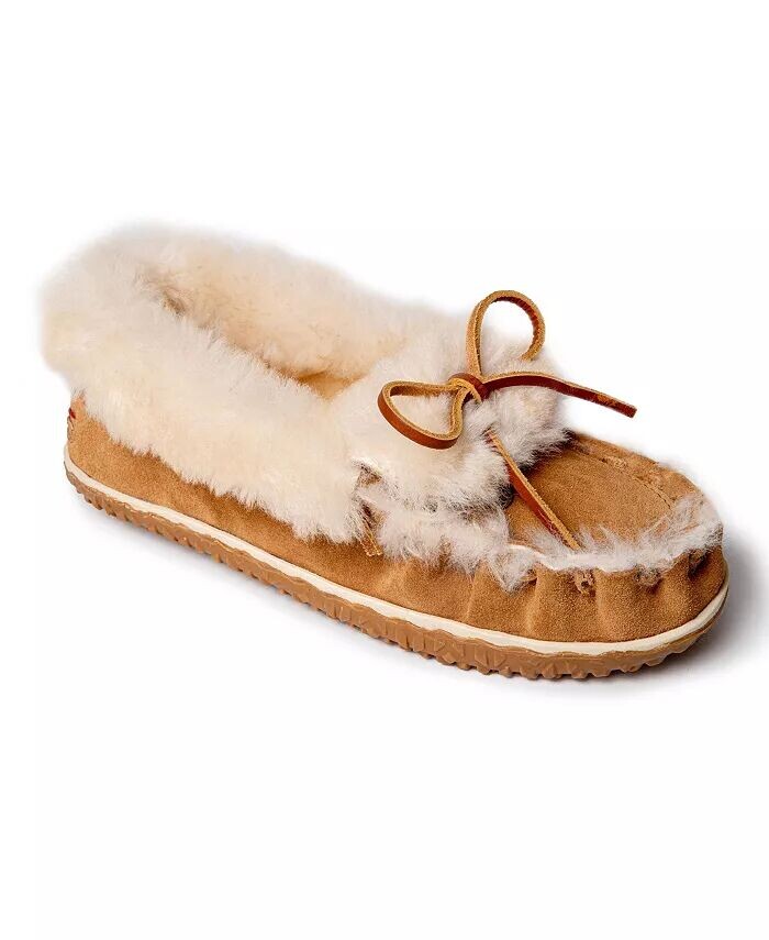 Женские тапочки из овчины Ultimate Minnetonka, бежевый