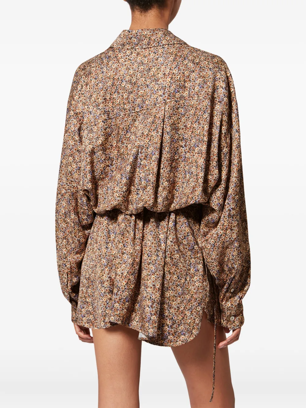 Платье мини Harmony с завязками Isabel Marant, коричневый — фото 4