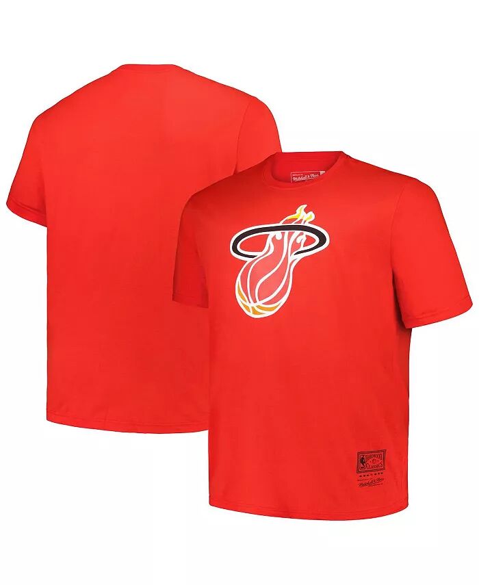 

Мужская красная футболка Miami Heat Big Tall Hardwood Classics с винтажным логотипом Mitchell & Ness
