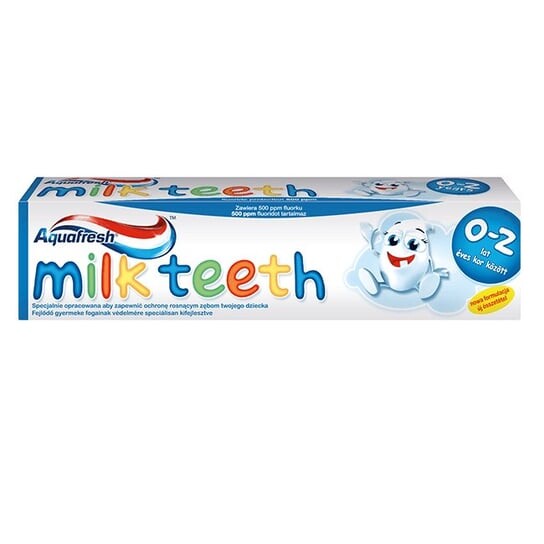 

Зубная паста для детей 0-2 лет, 50 мл Aquafresh, Milk Teeth, GSK