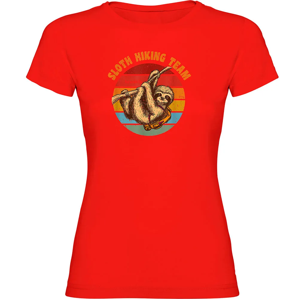 

Футболка с коротким рукавом Kruskis Sloth Hiking Team, красный