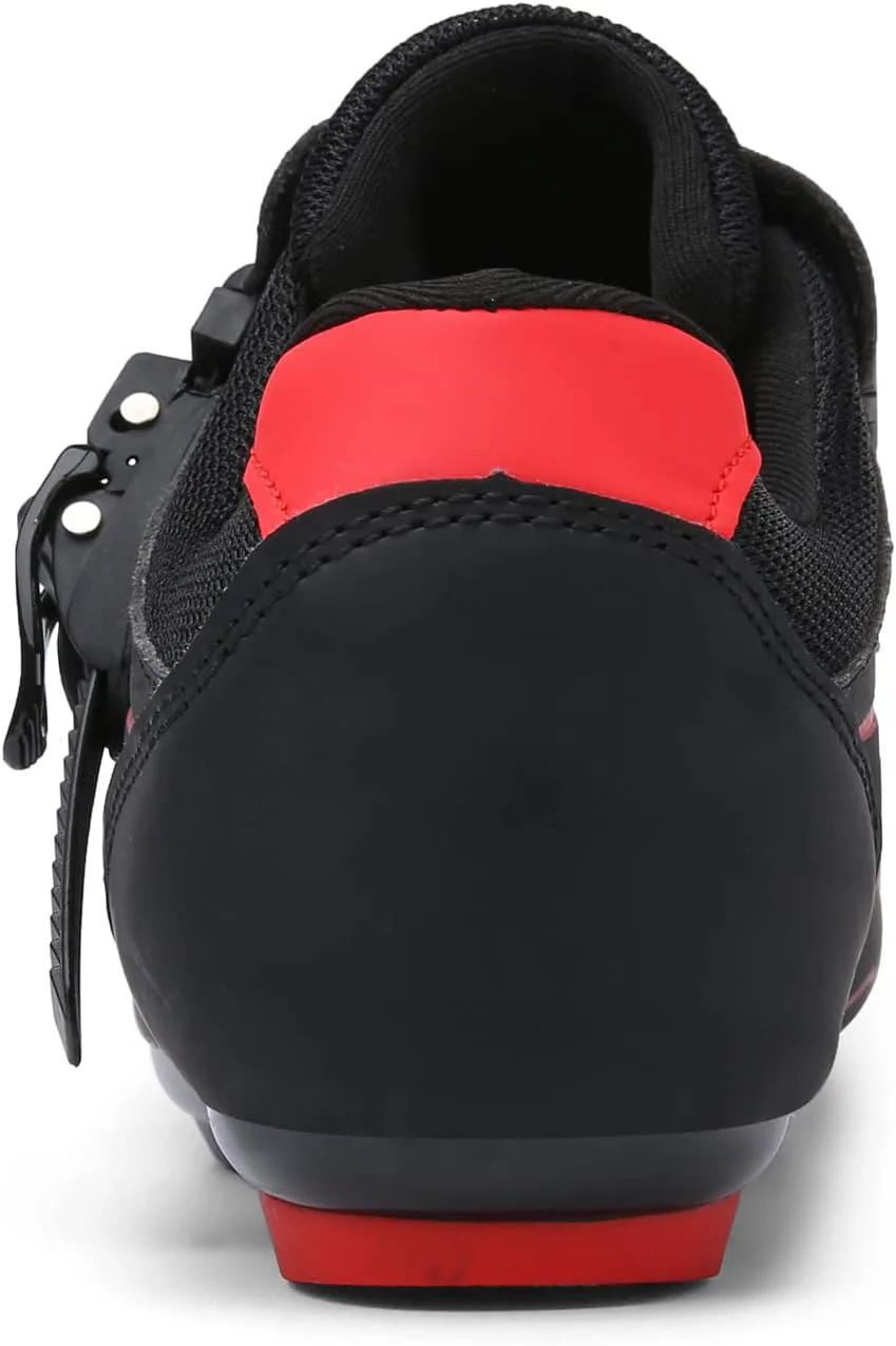 

Велосипедные туфли для мужчин и женщин, совместимые с педалями Peloton для домашних велосипедов, с клипсами, для шоссейных велосипедов, с предварительно установленными шипами Look Delta Vicogn, красный