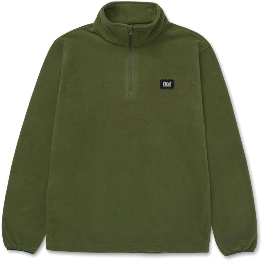 

Мужская флисовая толстовка с молнией на четверть CAT, Chive