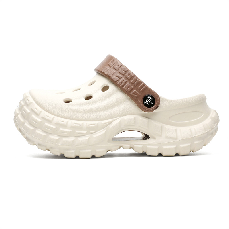 

NANJIREN Клоги унисекс бежево-коричневые, цвет Beige Brown