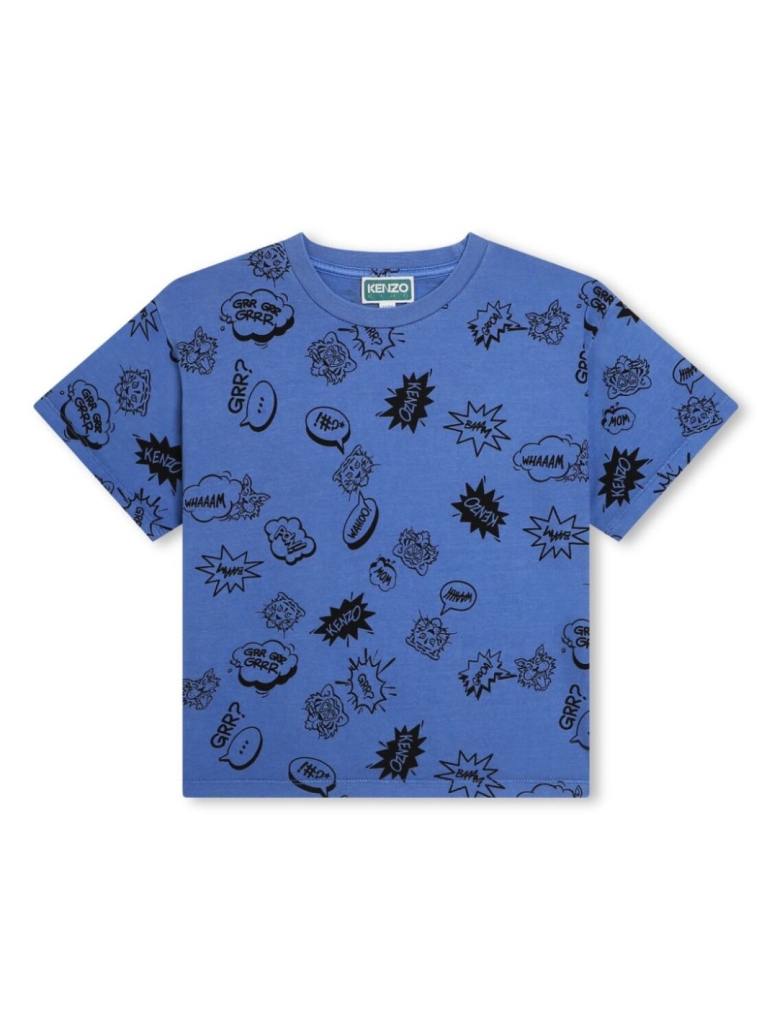 

Kenzo Kids футболка с графичным принтом, синий