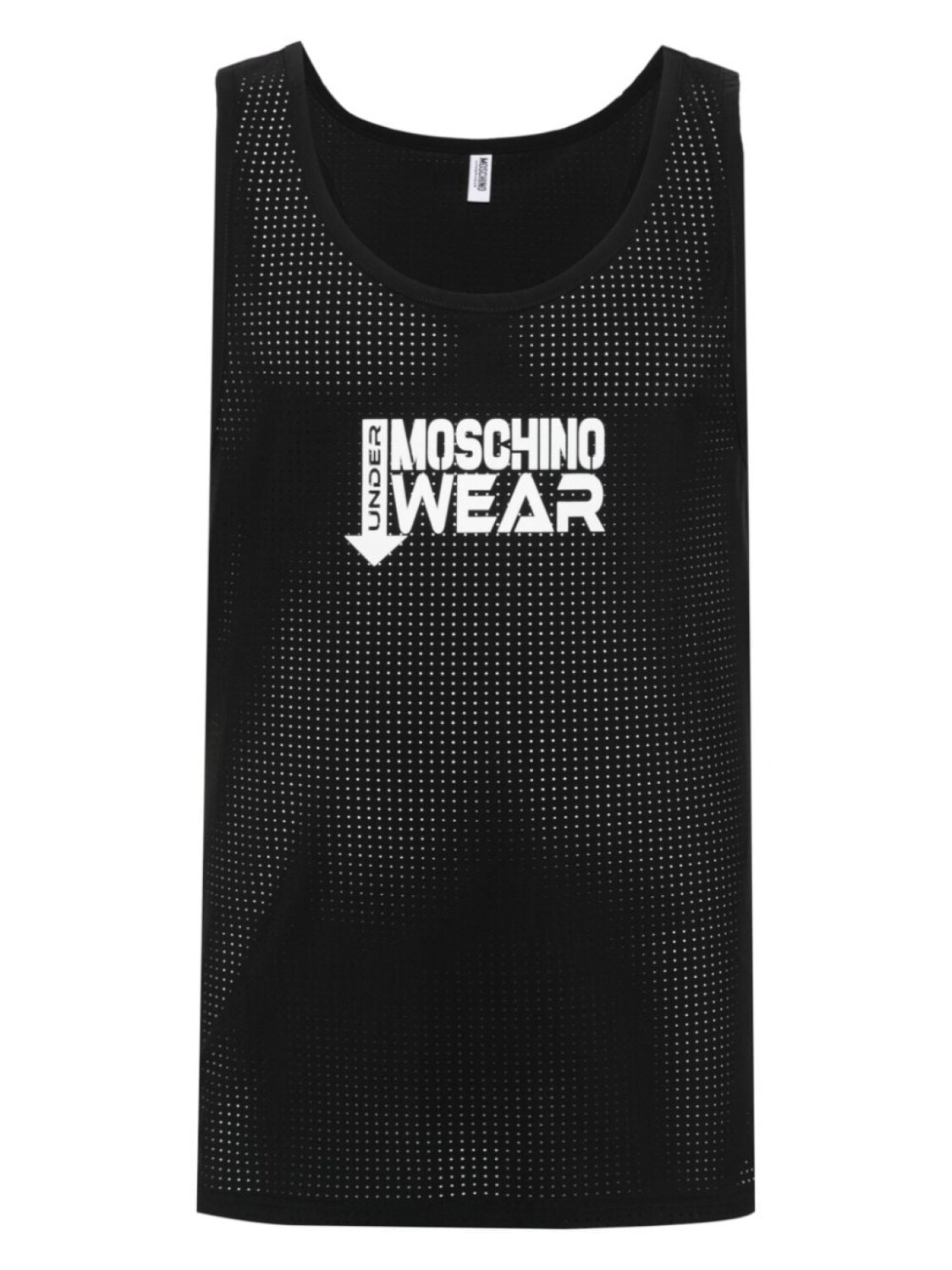 

Moschino топ с логотипом, черный
