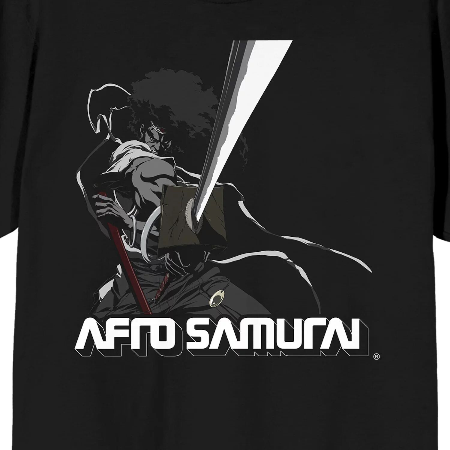 

Мужская футболка с логотипом Afro Samurai Rokutaro Licensed Character