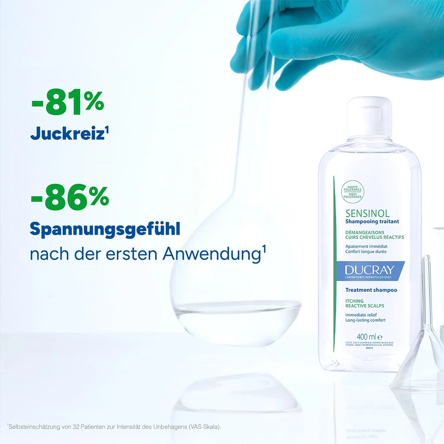 Шампунь DUCRAY Sensinol против зуда, без отдушек, 400 мл Ducray — фото 3