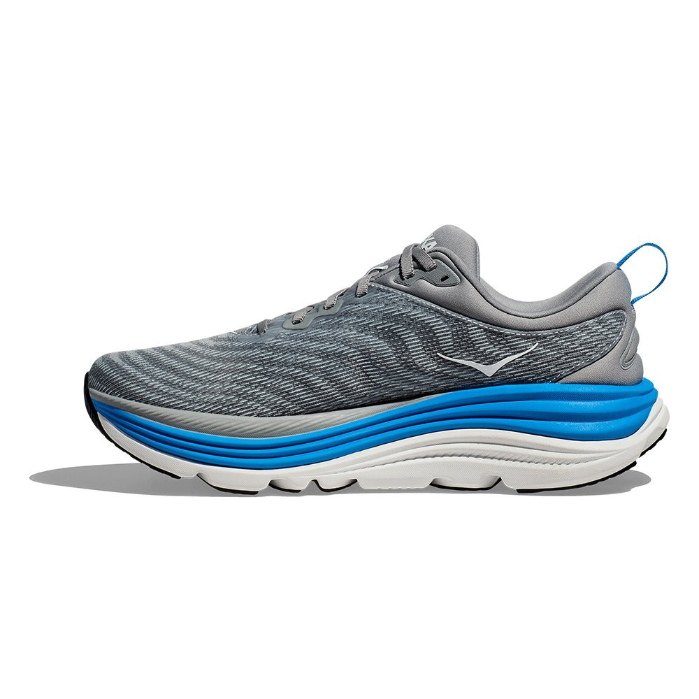 Беговые кроссовки Hoka Gaviota 5 (мужские), Limestone/Diva Blue — фото 3