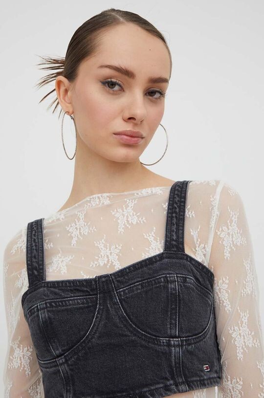 

Джинсовый топ Tommy Jeans, черный