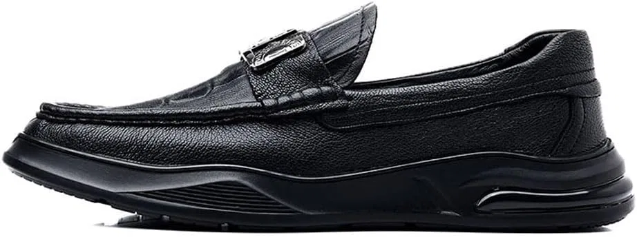 Herren-Slipper из этой книги с предложением Sohle, модные мягкие слипоны, Penny-Schuhe MANLADUO, Black — фото 3