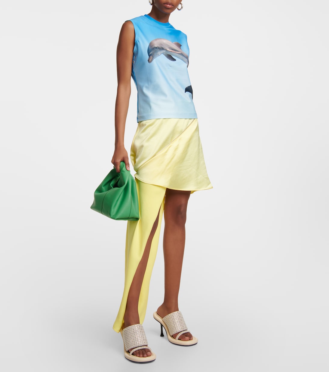 Сандалии из кожи с отделкой Bumper Tube JW Anderson, бежевый — фото 2