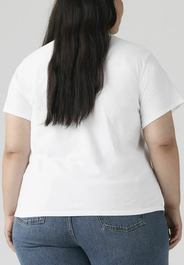 Идеальная футболка с принтом Levi'S, Plus Rhinestone Spor - Whites — фото 2