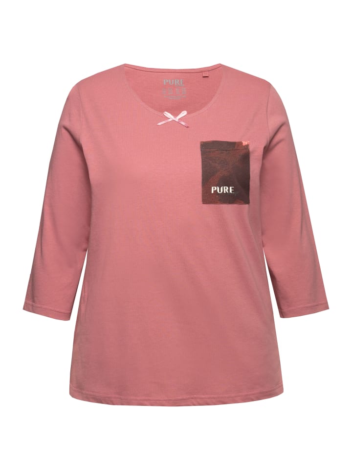 

Ночная рубашка Ulla Popken Pyjama Shirt, цвет altrosa