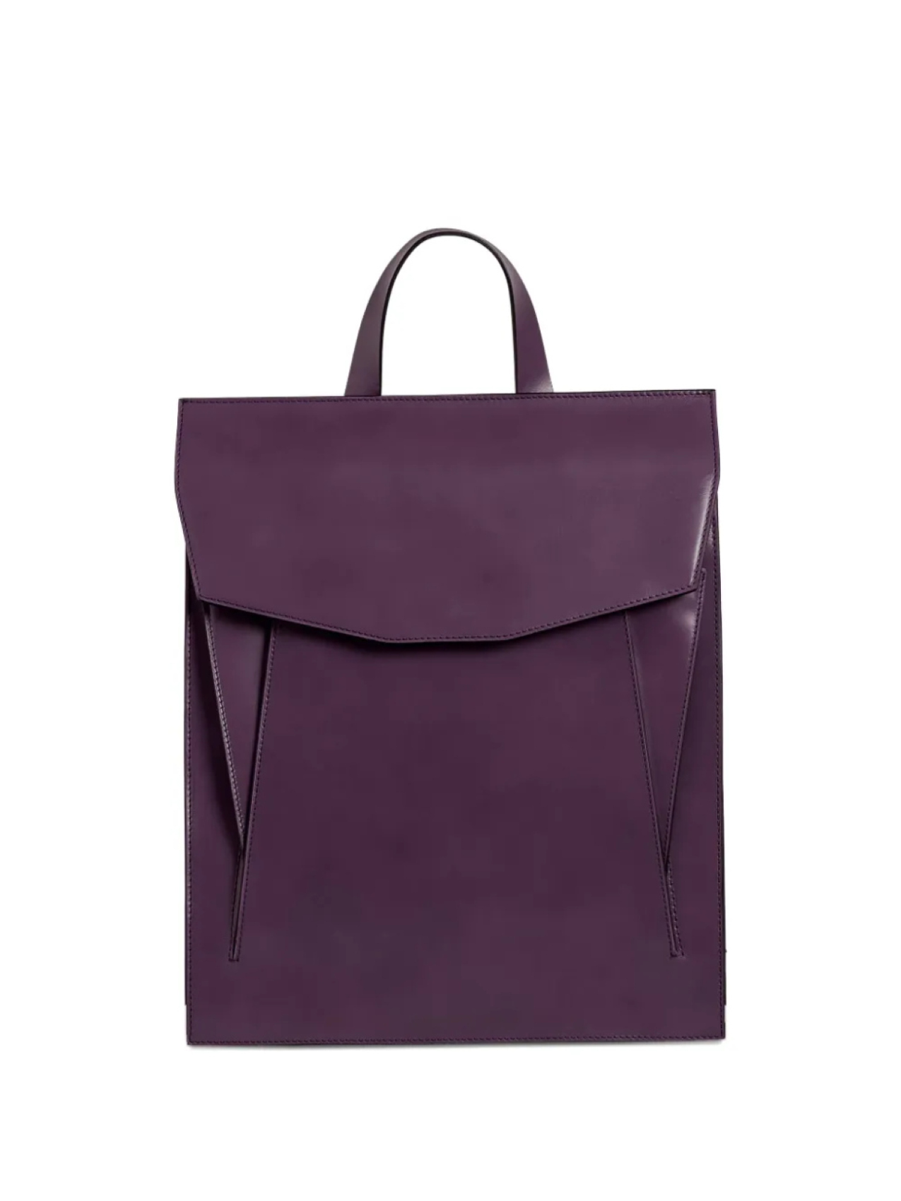

Рюкзак Merryl Tielman Claudie из кожи с карманом-клапаном, фиолетовый