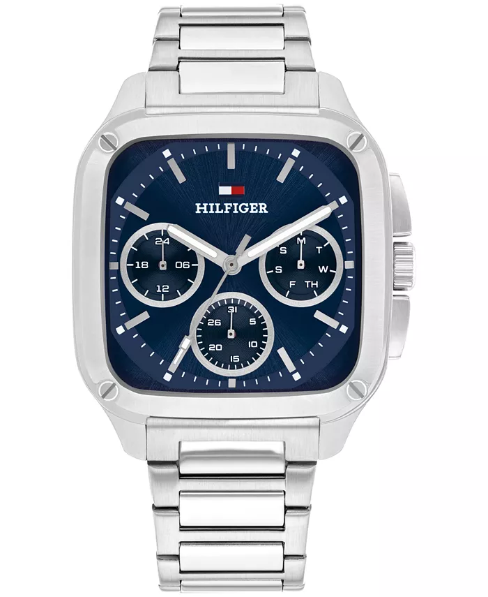 

Мужские многофункциональные наручные часы из нержавеющей стали серебристого тона, 39 мм Tommy Hilfiger