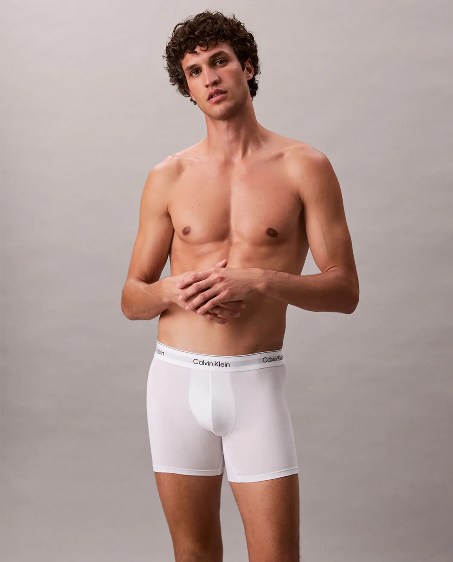 Набор из 5 длинных боксеров - Icon Cotton Stretch Calvin Klein, мультиколор — фото 2
