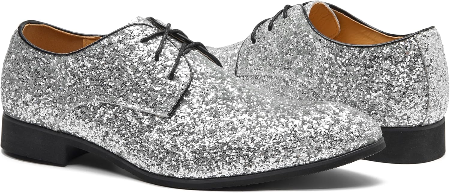 

Мужские блестящие оксфорды-лоферы бордового цвета, шнуровка, украшены блестками для свадьбы, выпускного, черные, золотые, серебряные, винно-красные Yicasxihe