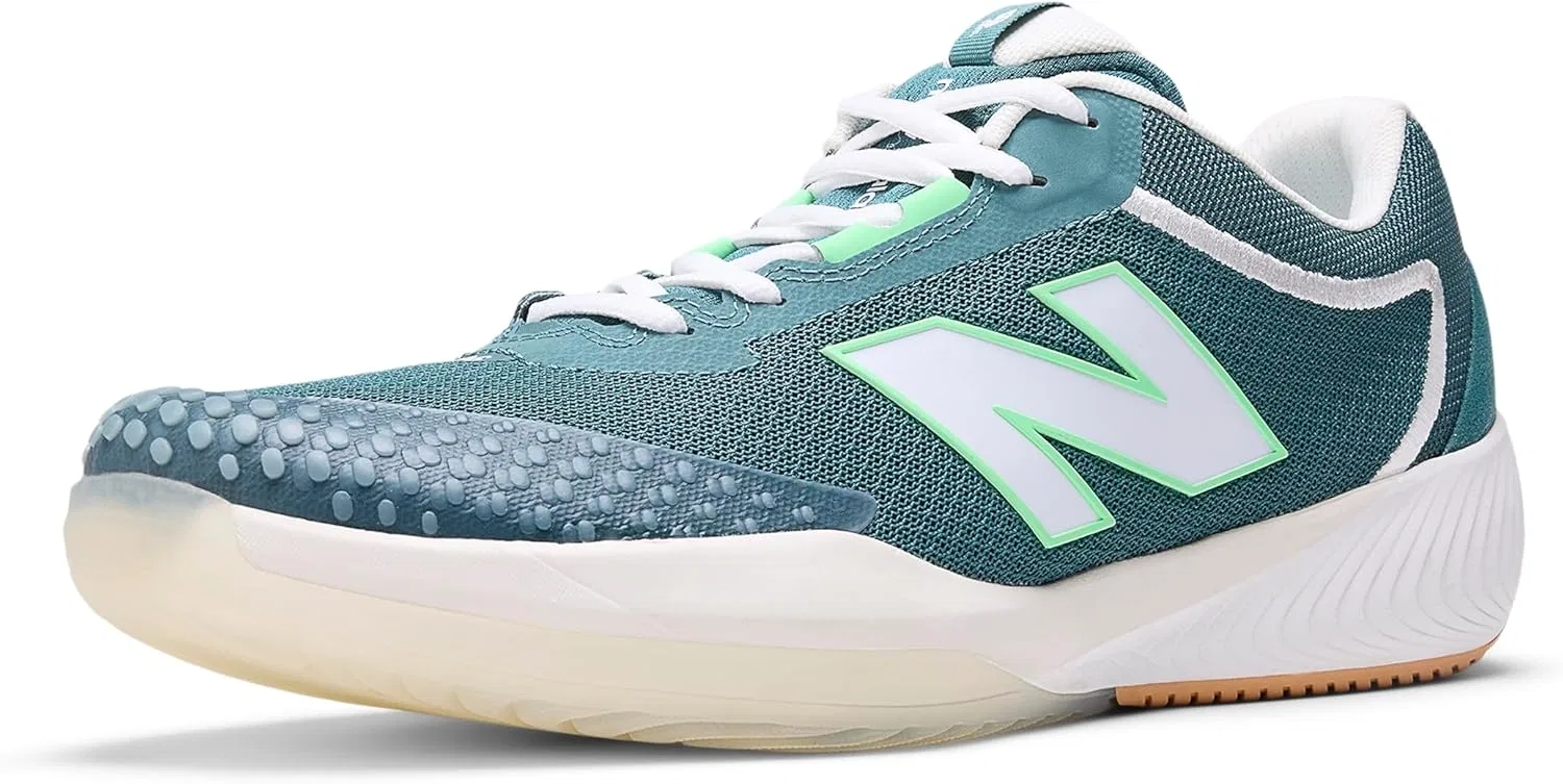 Мужские теннисные кроссовки New Balance FuelCell 996 V6 для твердого покрытия корта, Spruce White Rubber
