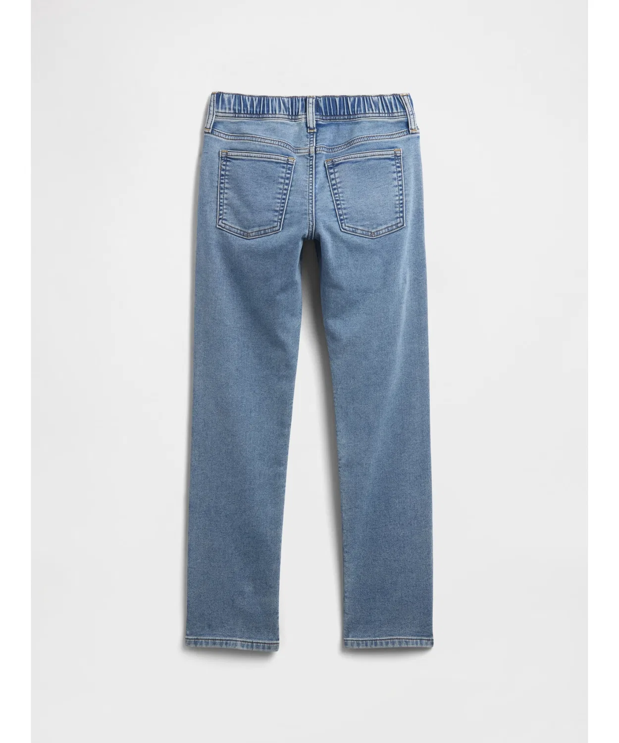 Детские джоггеры из денима Gap Slim с эффектом потертостей, индиго — фото 2