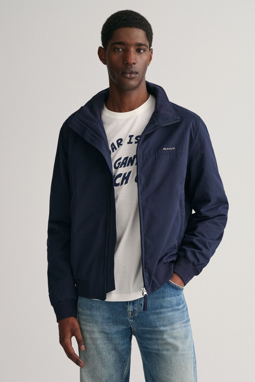 

Синяя легкая куртка Gant Hampshire GANT, синий