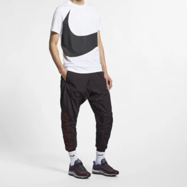Футболка sportswear big swoosh tee large casual sports short sleeve white Nike, белый — фото 3