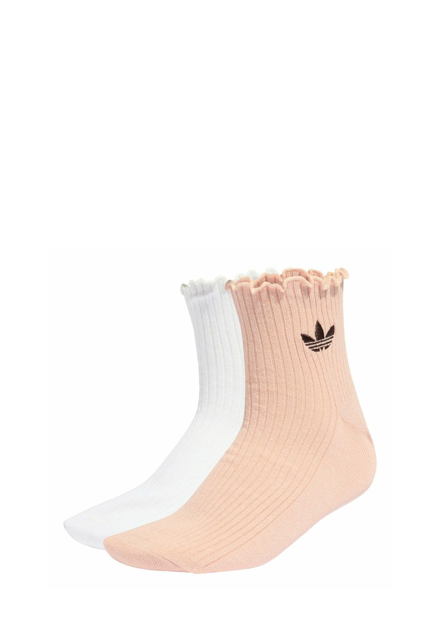 

Носки Adidas Originals RUFFLE QUARTER 2 PACK, Blush Pink/White/Light Pink