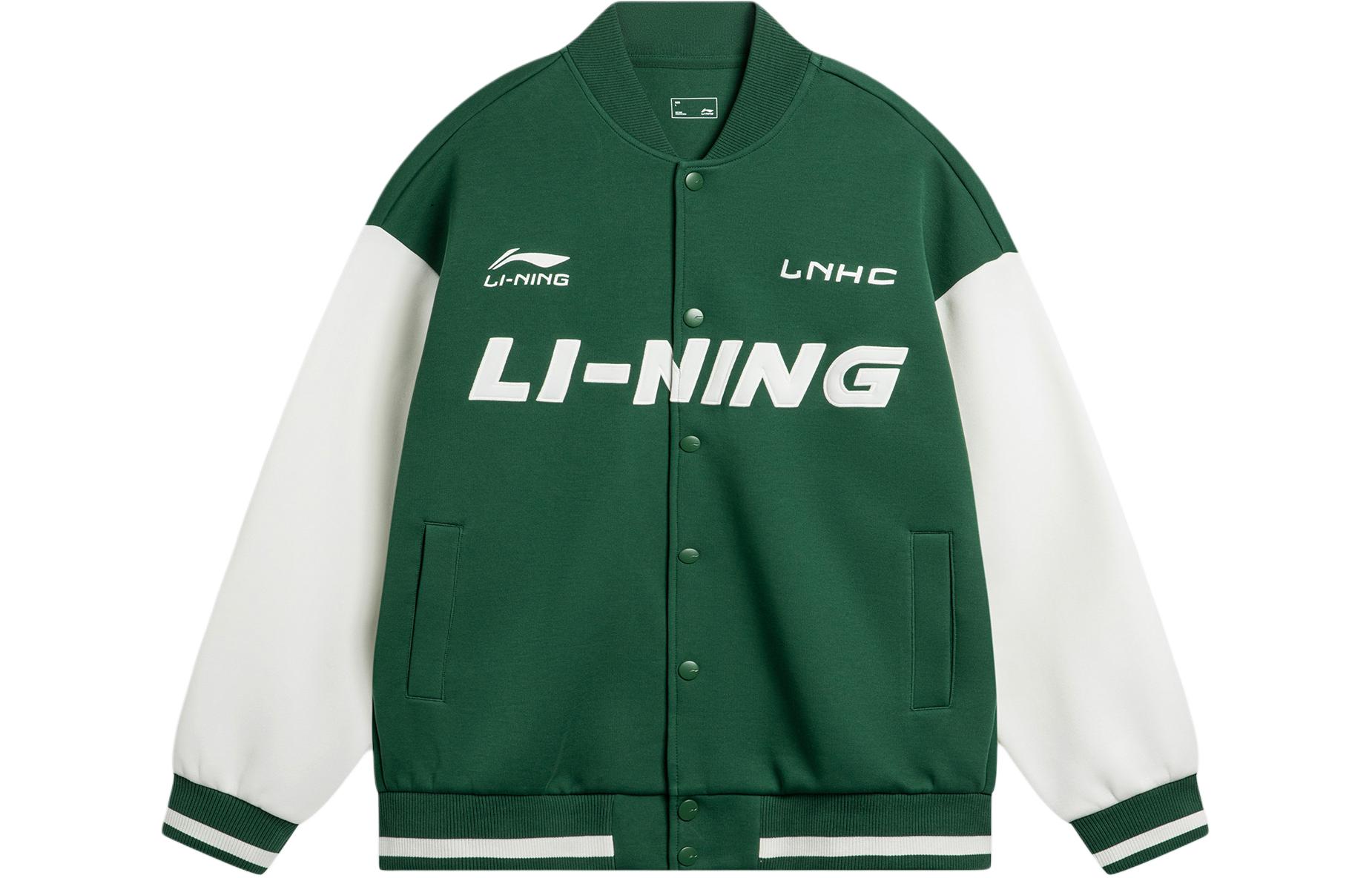 

Свитер спортивной моды LiNing унисекс елово-зеленый