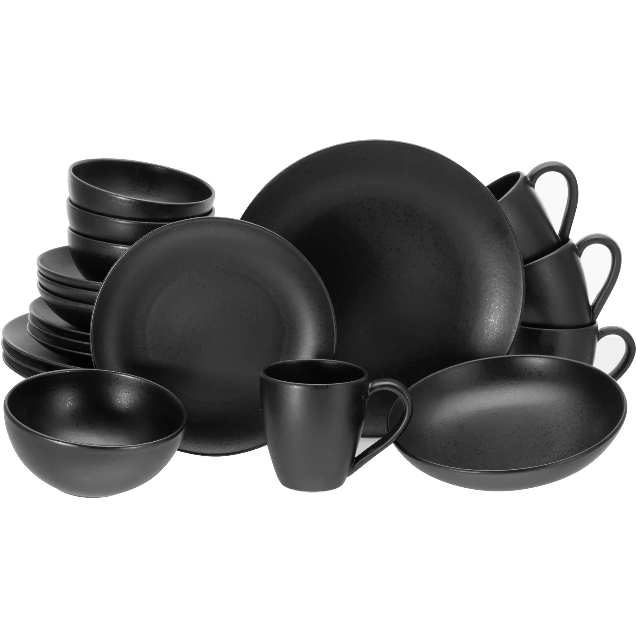 

Комбинированный сервиз CreaTable «Magic Black Coupe», (набор, 20 шт.), специальная глазурь с блестящими крапинками, черный