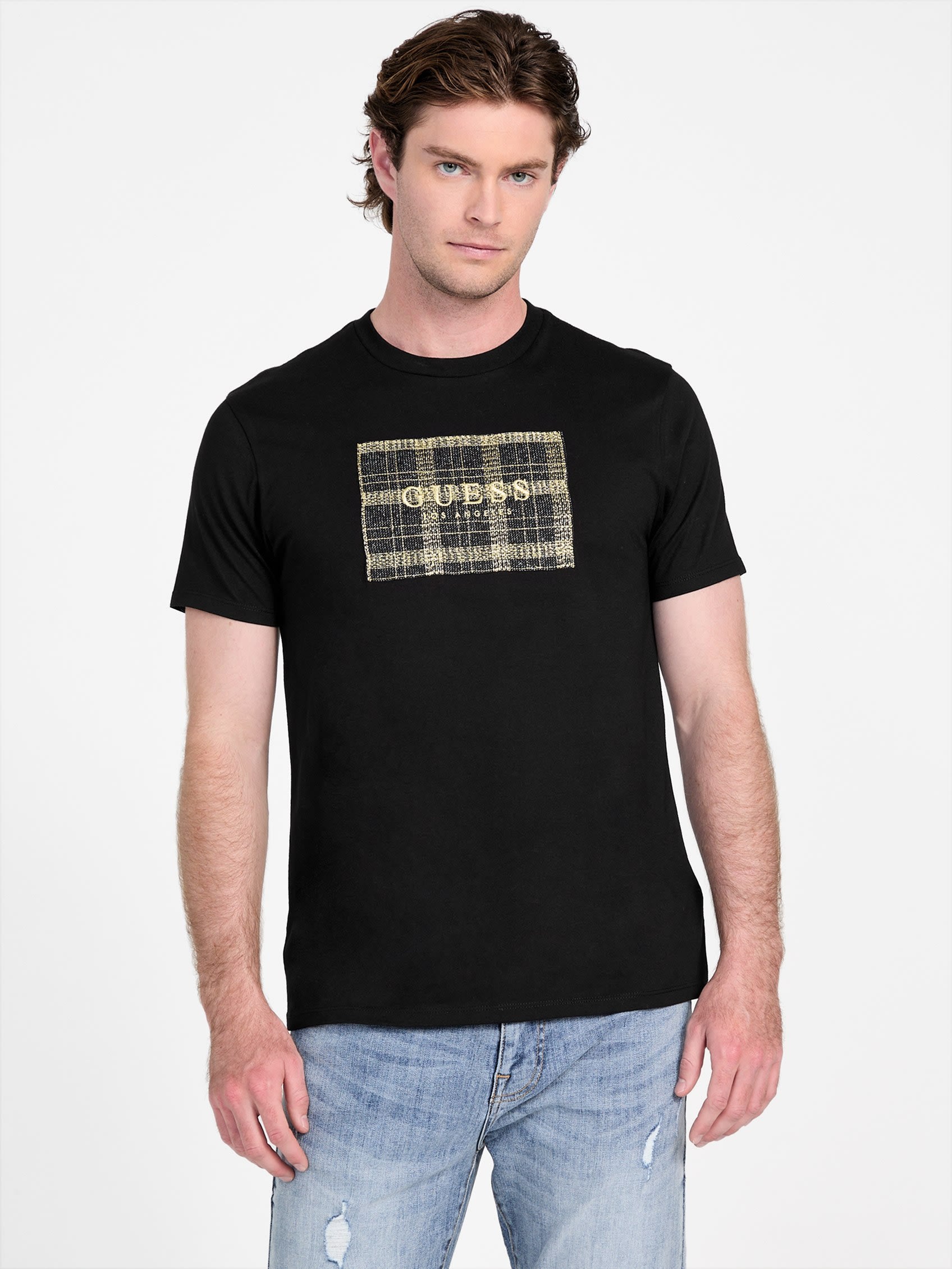 

Футболка с логотипом Camden Tweed Guess Factory, черный