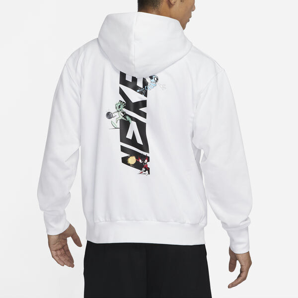 Толстовка Men's Nike Back Logo Sports Knit Hooded Zipper White, белый — фото 4