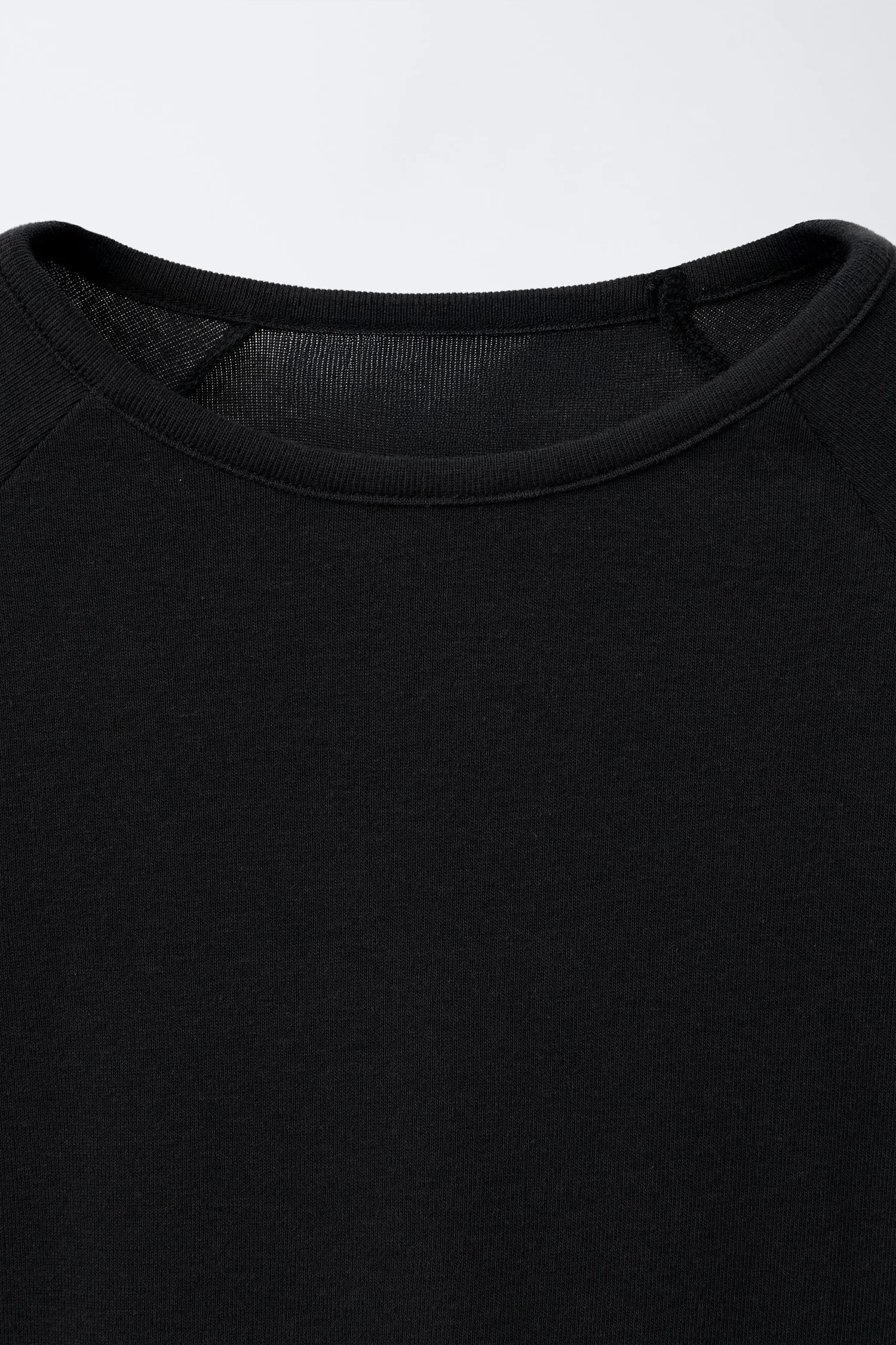 Zara Футболка с рукавами реглан и модалом — фото 3