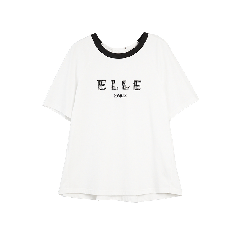 

Футболка с рукавом реглан для женщин ELLE, белый