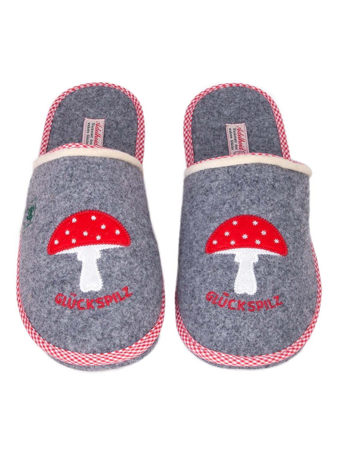 

Тапочки Adelheid Filzpantoffel Glückspilz, серый