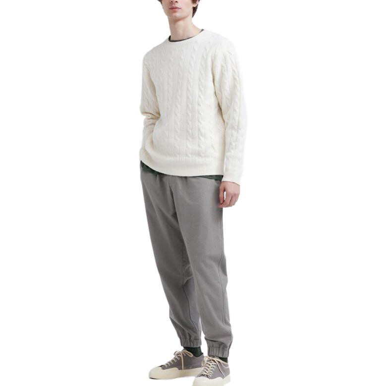 Повседневные брюки мужские дымчато-серые Uniqlo, серый — фото 3