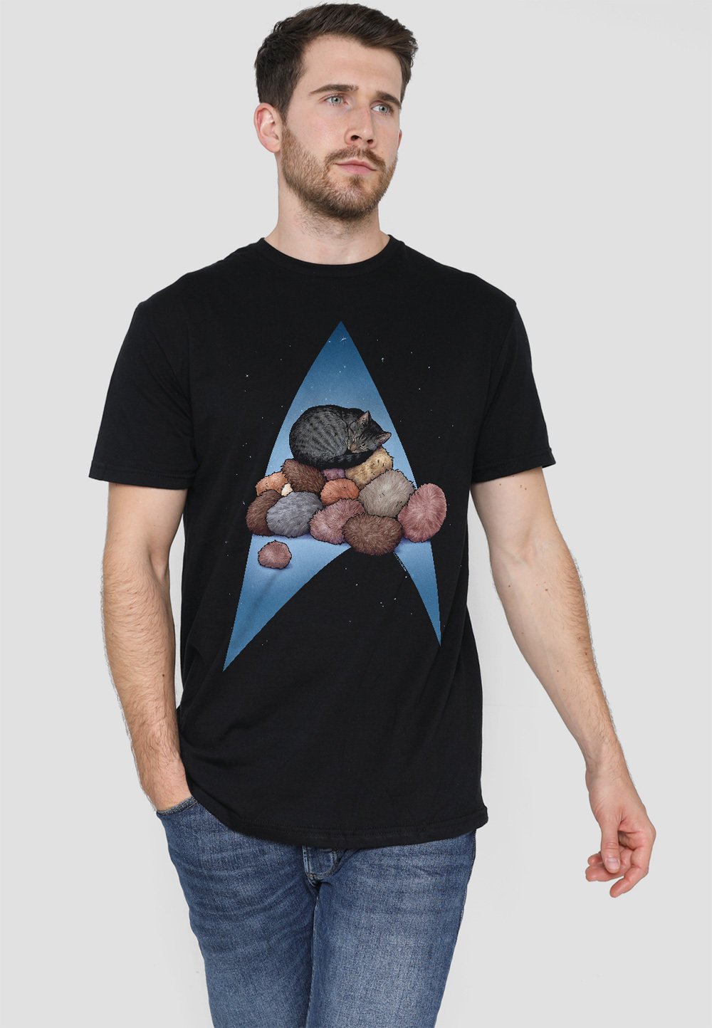 

Футболка с принтом STAR TREK FIVE YEAR NAP Cotton Soul, черный