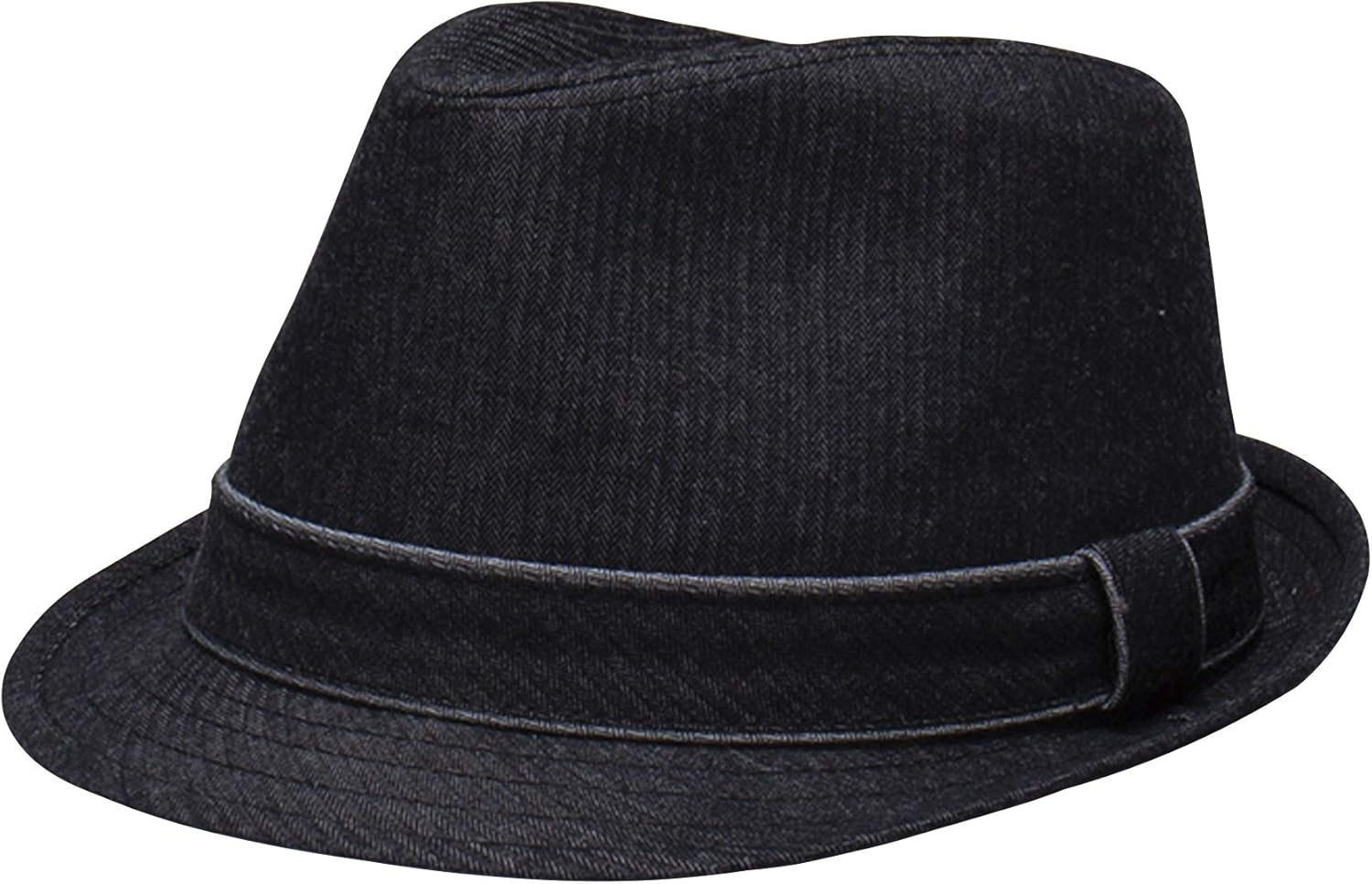 

Легкая мужская фетровая шляпа Levi's с двумя съемными лентами, Black Denim