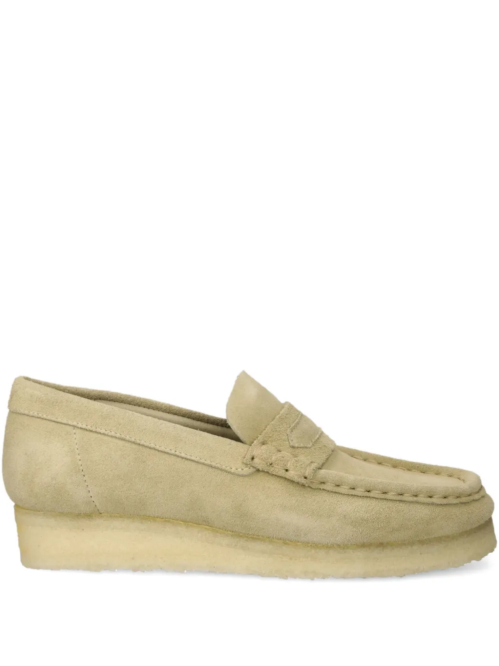 Лоферы-пенни из замши Clarks Originals, нейтральный