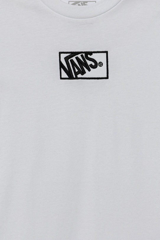 Детская хлопковая футболка BY BLOCKED BOX SS TEE Vans, белый — фото 3