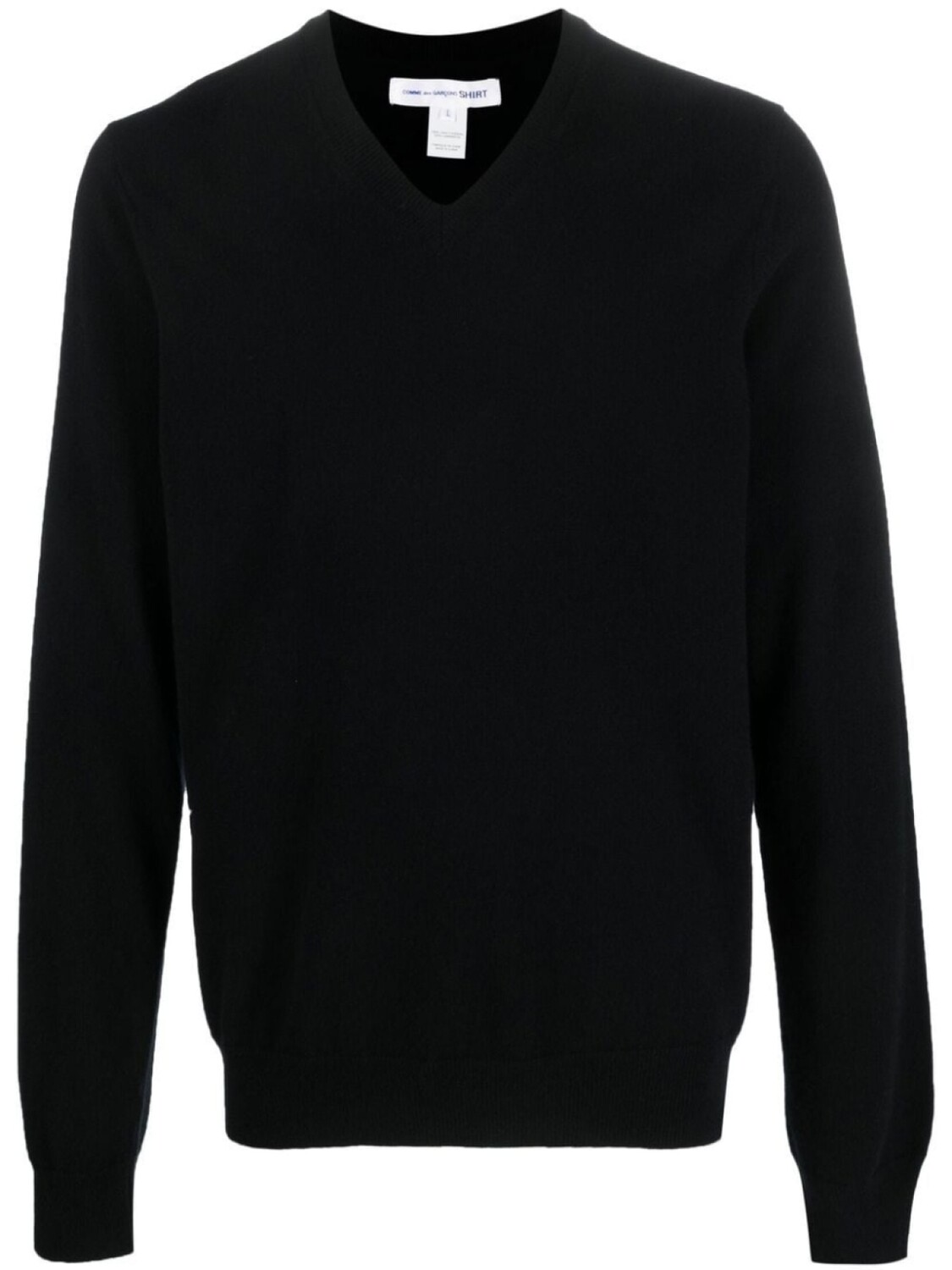 

Comme Des Garçons Shirt джемпер с V-образным вырезом, черный