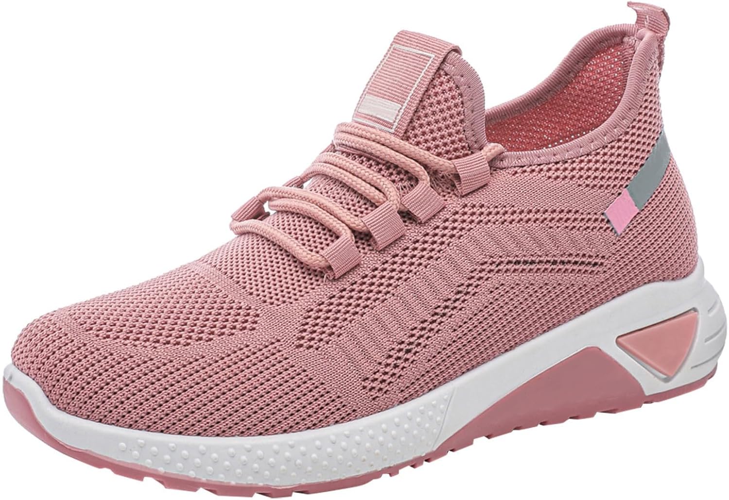 

Мужские кроссовки без шнурков для ходьбы, тенниса и бега, легкие, дышащие, повседневные с мягкой подошвой, удобные для работы и спортзала Generic, розовый