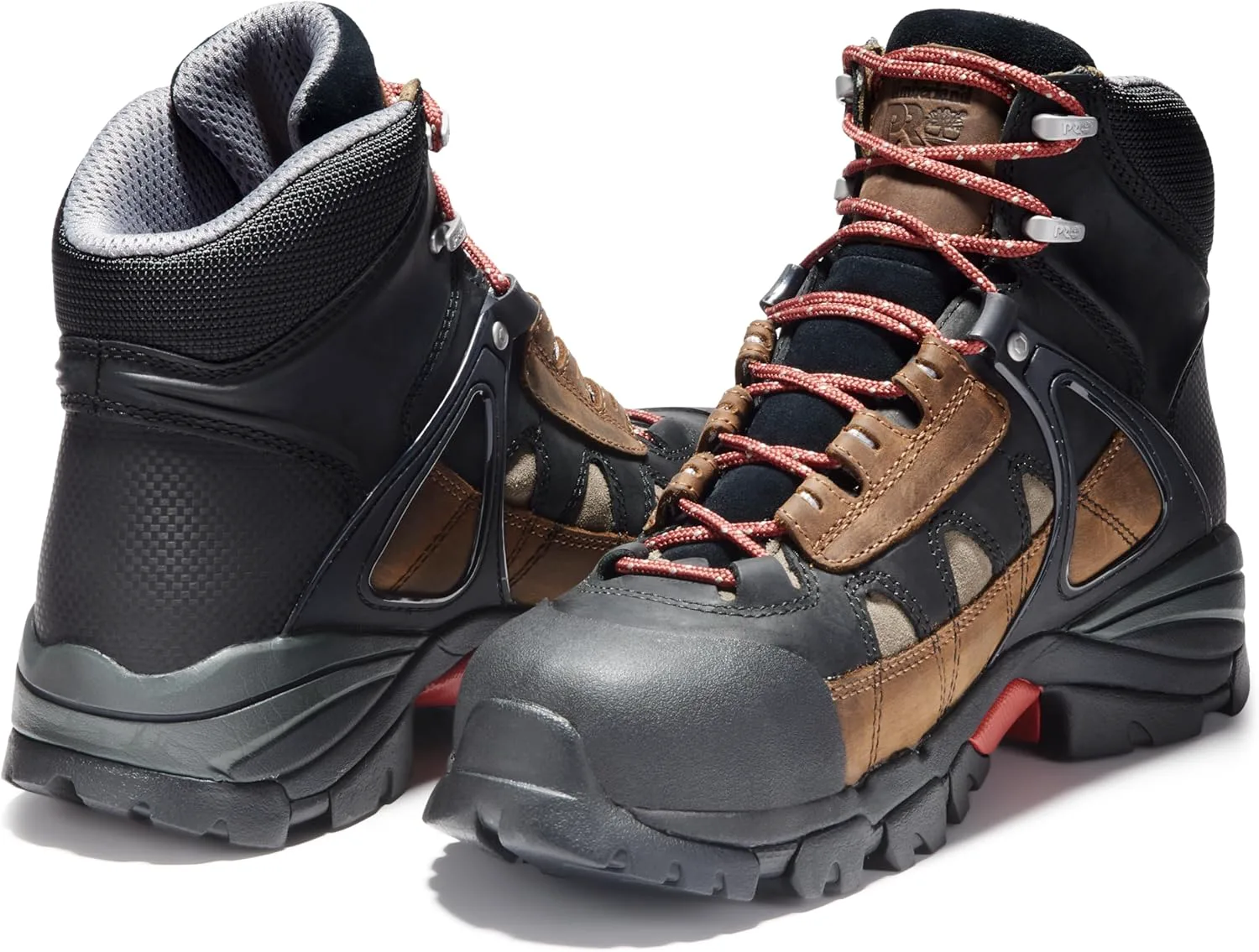 Мужские рабочие ботинки Timberland PRO Hyperion 6 дюймов XL с алюминиевым носком, водонепроницаемые, индустриальные походные, коричневый — фото 4