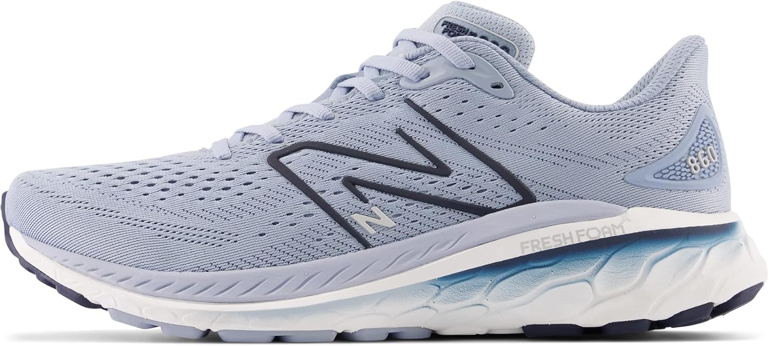 

New Balance Кроссовки Mens Fresh Foam X 860 V13, Light Arctic Grey/Natural Indigo/Silver Metallic