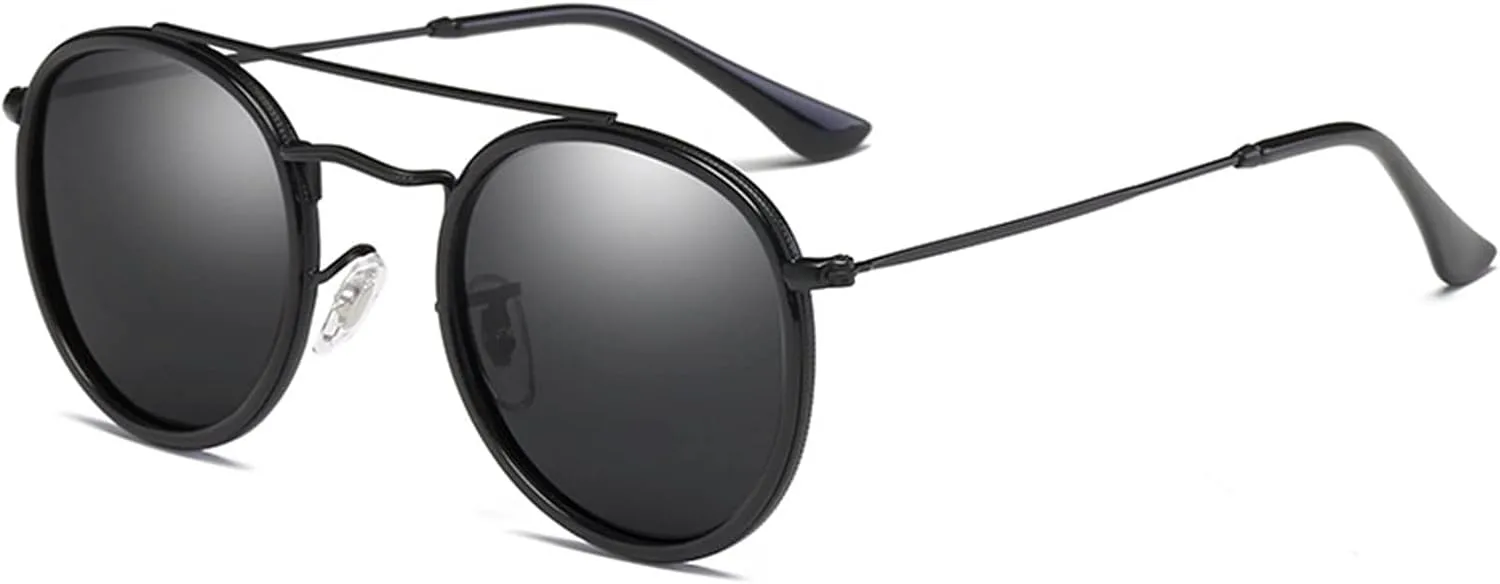 

Модные солнцезащитные очки в круглой оправе для мужчин и женщин, поляризованные, для отдыха на природе, вождения (Цвет: A, Размер: Средний) MTZJH, One Color