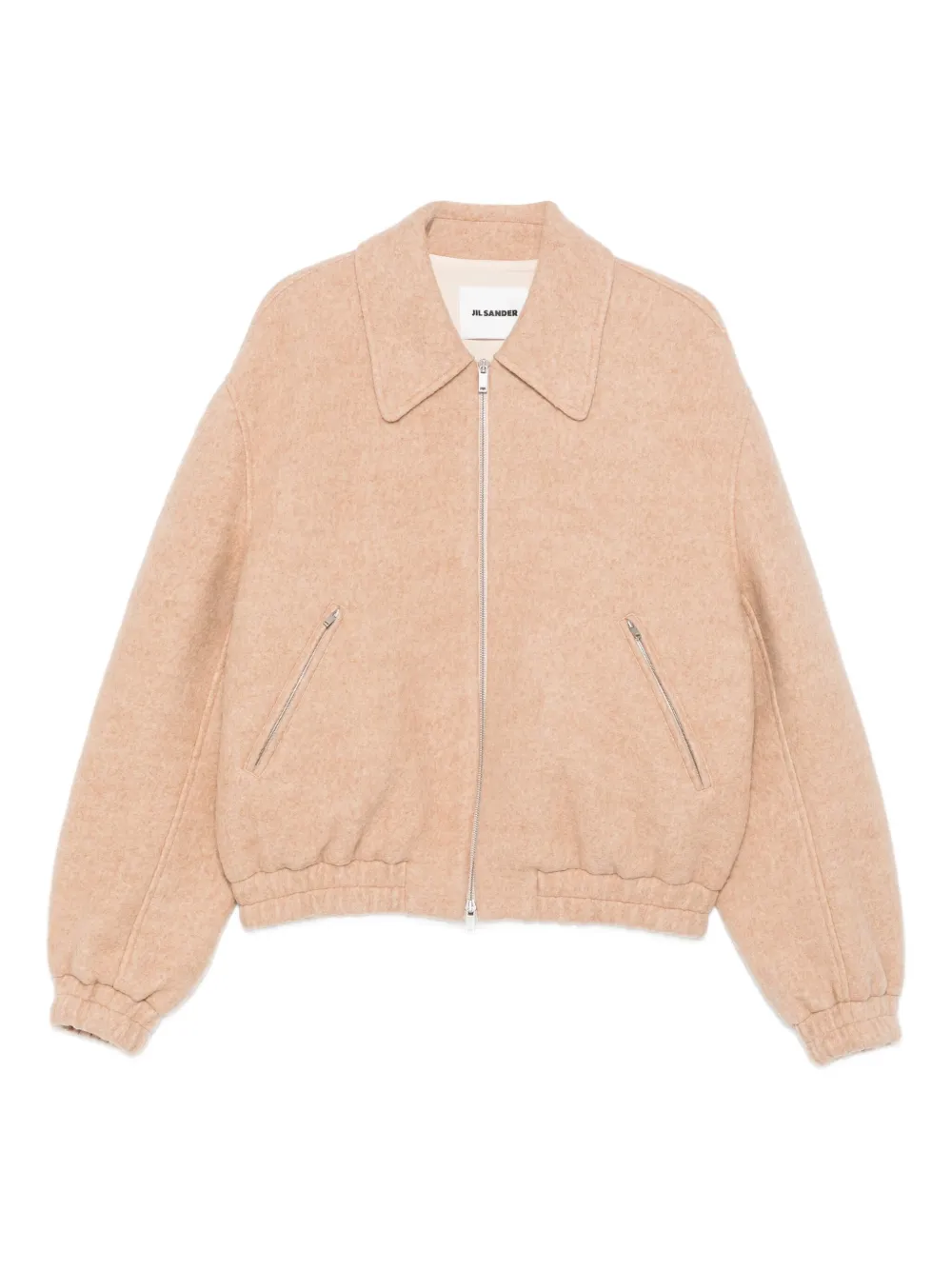 

Бомбер на молнии JIL SANDER, розовый