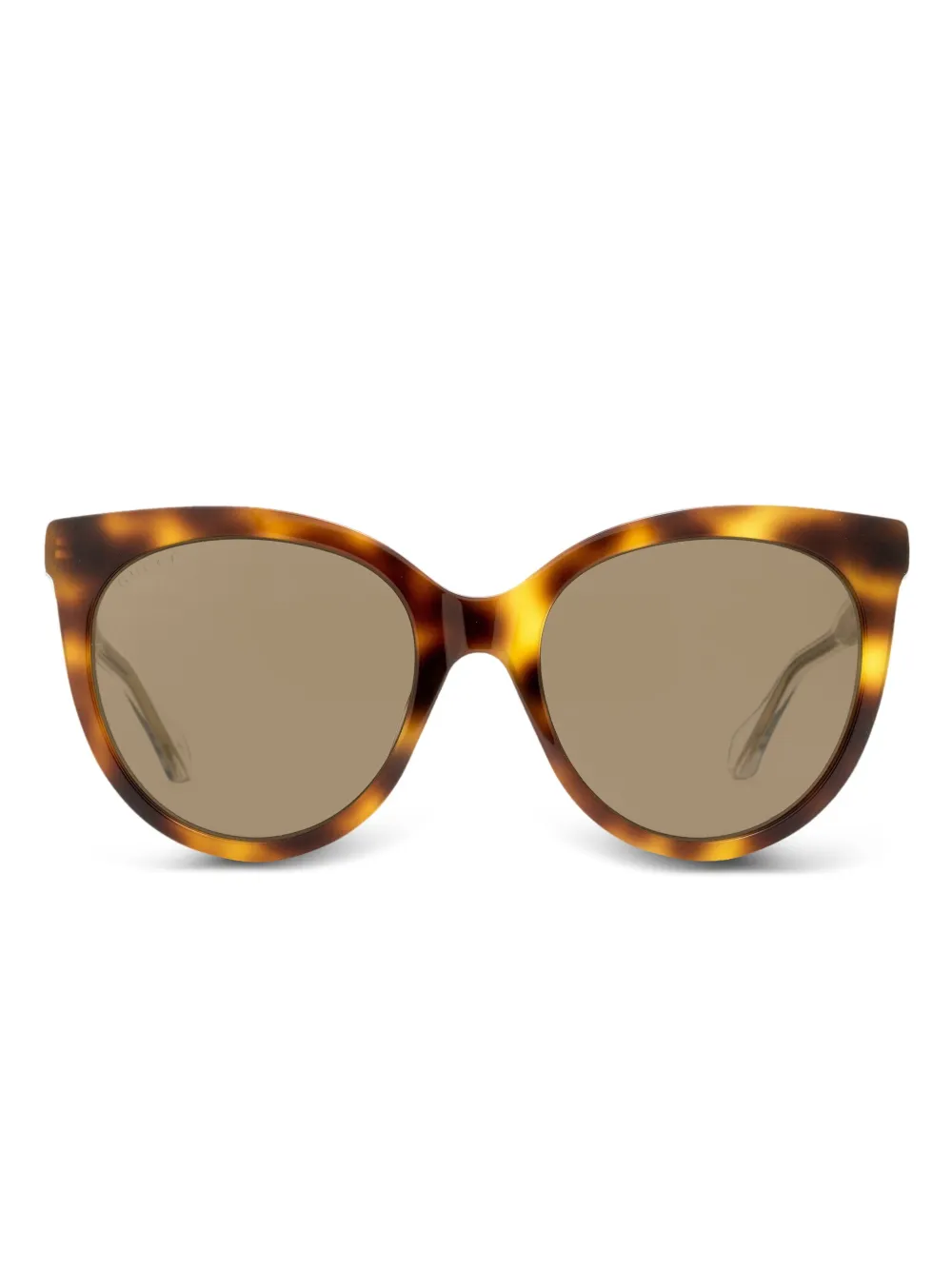 

Солнцезащитные очки черепаховой расцветки Gucci Eyewear, коричневый