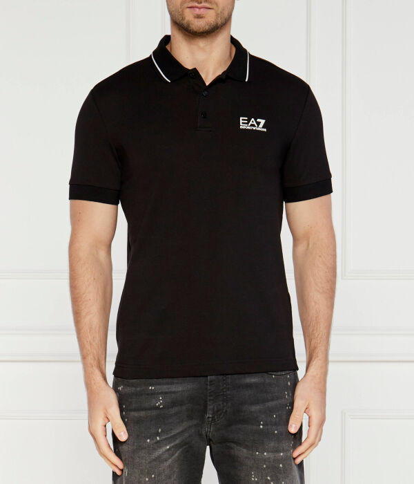 

Рубашка поло Slim fit Ea7, черный